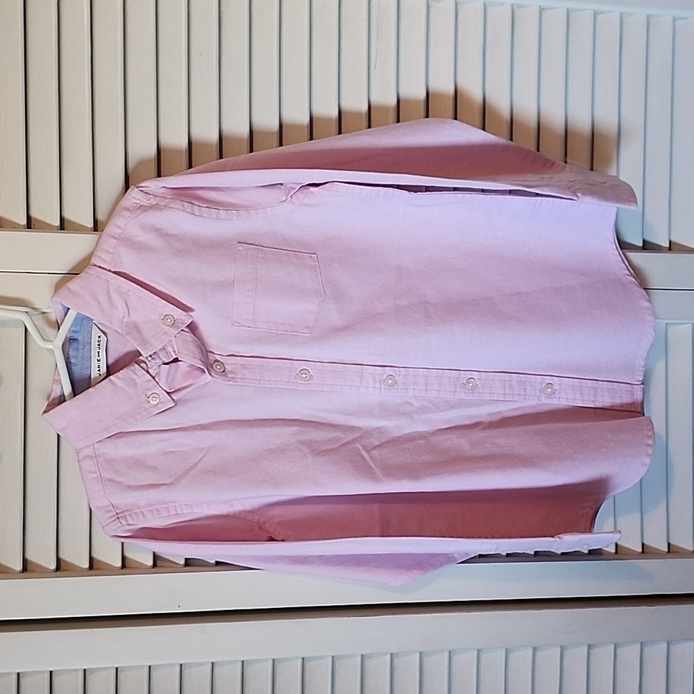 Janie & Jack button down long sleeve shirt size 6